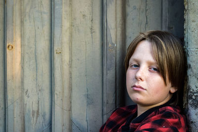 Portrait of young boy