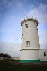 Nash point lighthouse in south wales