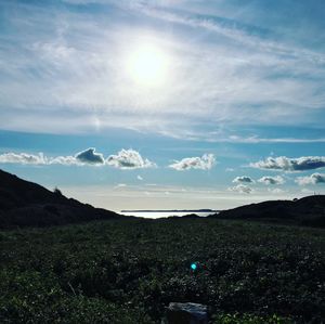 Scenic view of landscape against sky