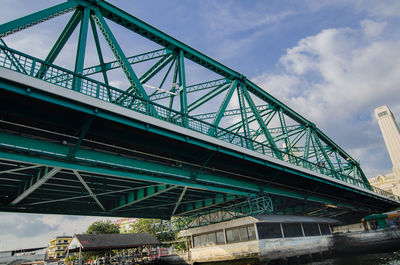 Low angle view of bridge against sky