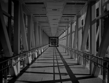 Empty corridor in building