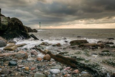 Scenic view of sea against sky