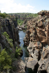 Scenic view of rock formations
