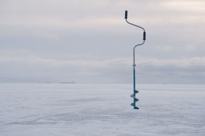 Low angle view of sea against sky