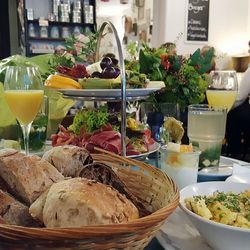 Close-up of food on table