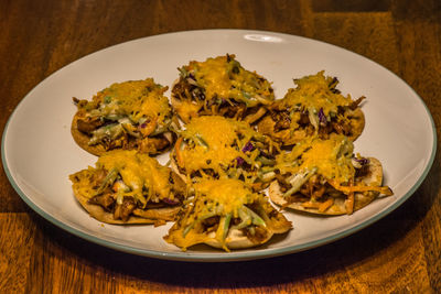 Close-up of food in plate