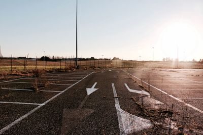 View of empty carpark