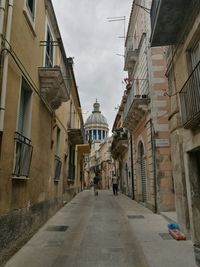 City street against sky