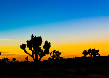Scenic view of landscape against sky at sunset