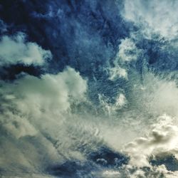 Low angle view of clouds in sky