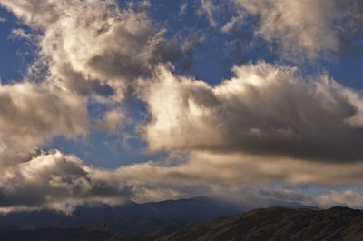 Low angle view of cloudscape against sky