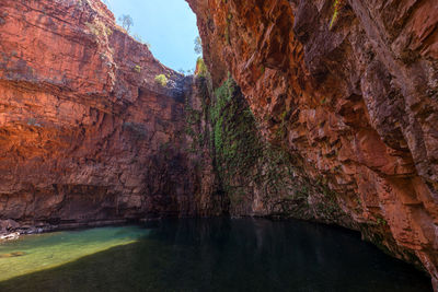 Rock formations at seaside
