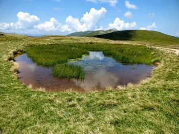 Scenic view of landscape against sky