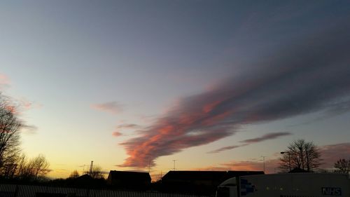 Scenic view of sky at sunset