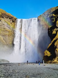 Panoramic view of waterfall