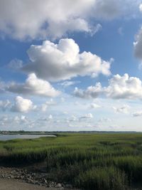 Blue sky with clouds
