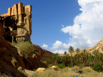 View of old ruins against sky