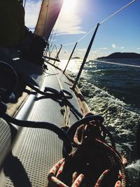 Boats in harbor