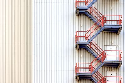 Low angle view of staircase in building