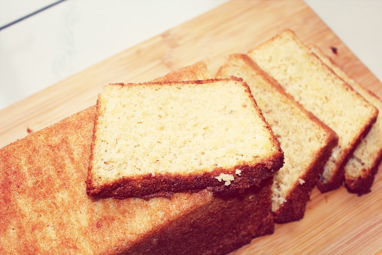 food and drink, food, freshness, indoors, ready-to-eat, unhealthy eating, still life, sweet food, bread, close-up, indulgence, baked, dessert, table, brown, slice, high angle view, cake, temptation, no people