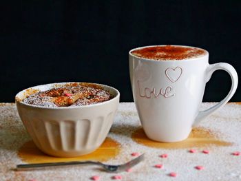 Close-up of coffee on table