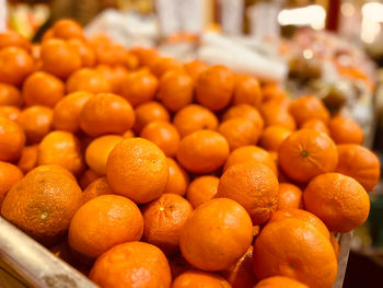 Close-up of fruits for sale at market stall