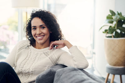 Portrait of a smiling young woman