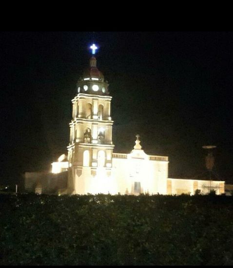 building exterior, architecture, built structure, religion, night, spirituality, place of worship, illuminated, transfer print, church, sky, auto post production filter, low angle view, famous place, travel destinations, tower, history, cathedral