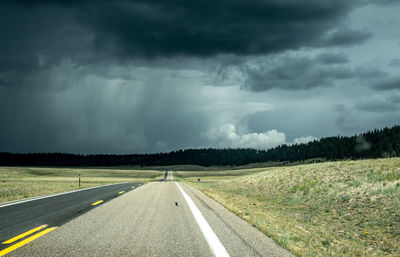 Road amidst landscape against sky