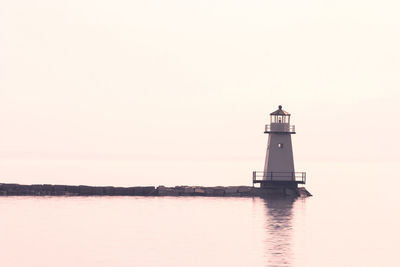 Burlington lighthouse, lake champlain, vt . 