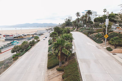 Road by sea against sky