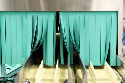 Close-up of multi colored curtain