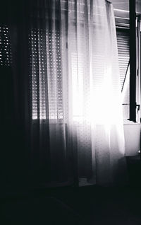 Sunlight streaming through window at home