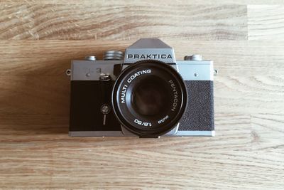 Close-up of camera