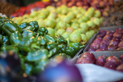Close-up of fruits for sale in market