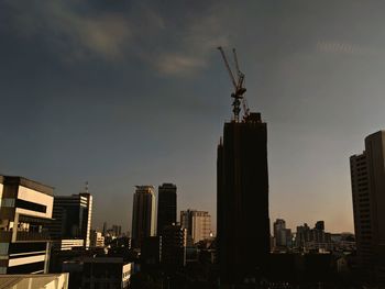 Low angle view of buildings in city