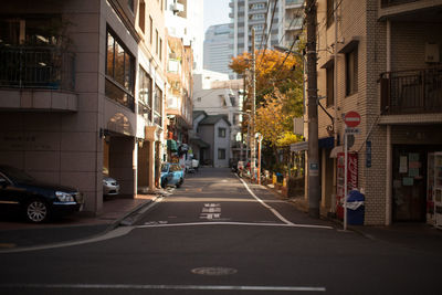 View of city street