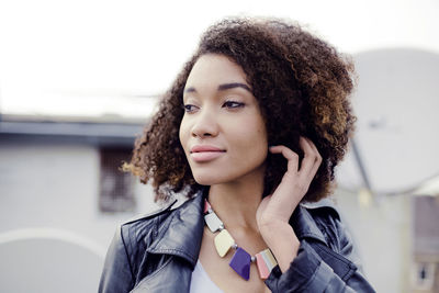 Portrait of young woman