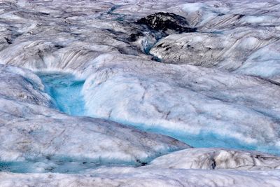 Full frame shot of frozen sea