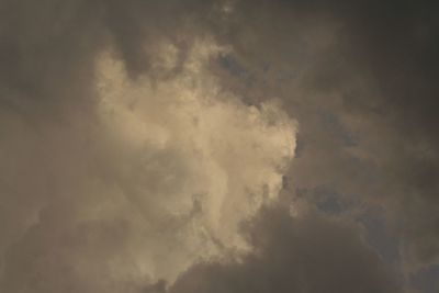 Low angle view of cloudy sky