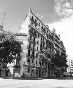 Low angle view of building against sky