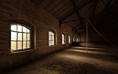 Interior of empty abandoned building