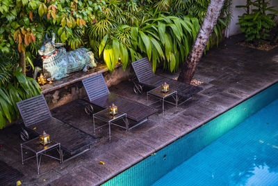 Swimming pool at luxury boutique hotel in colombo