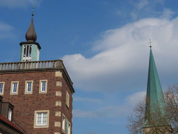 Low angle view of building against sky