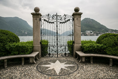 Built structure by trees against sky lugano