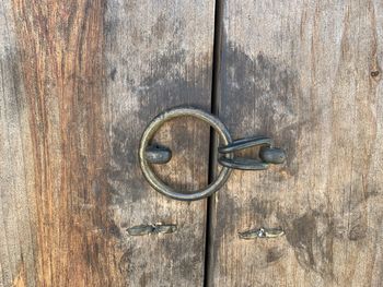 Close-up of door knocker