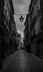 Street amidst buildings in city