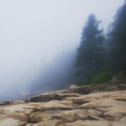 Scenic view of rocky mountains against sky