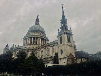 Low angle view of buildings against sky