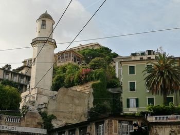 Low angle view of building against sky